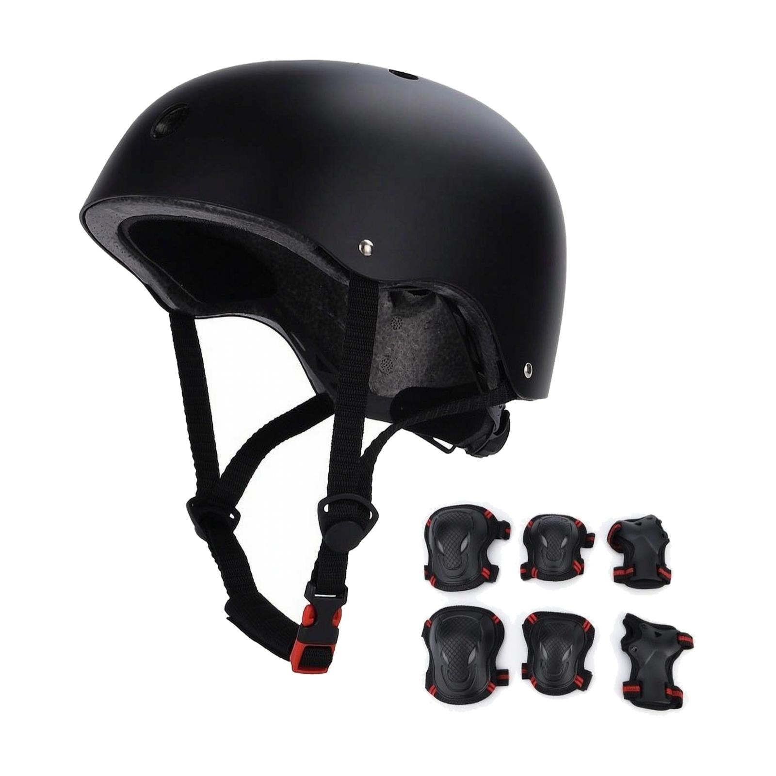 Scooter Helmet Set - Capacete Multiesportivo Preto Fosco com Conjunto
