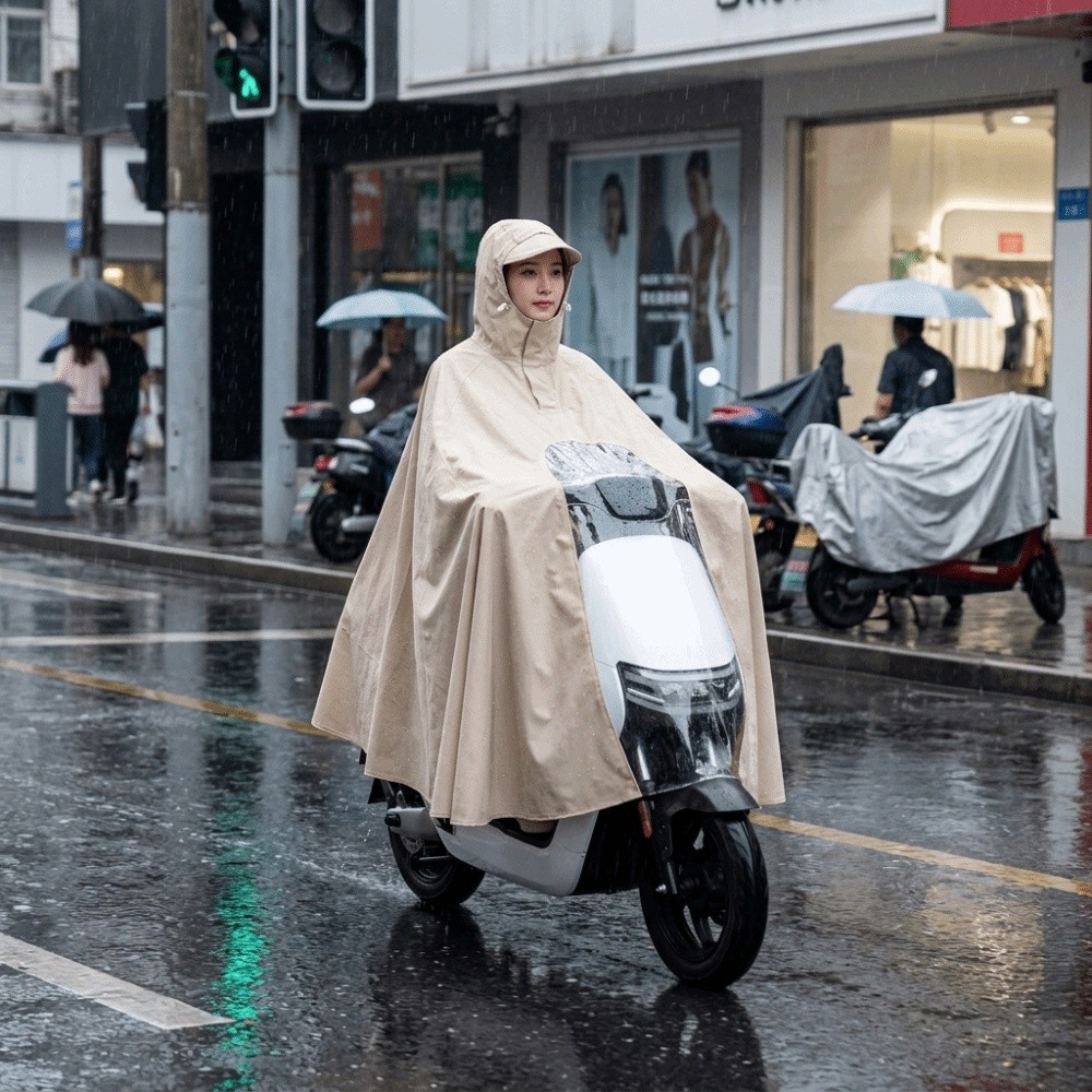 Poncho de chuva reforçado, imp - Electric Scooter Rain Cover avaliação e preço