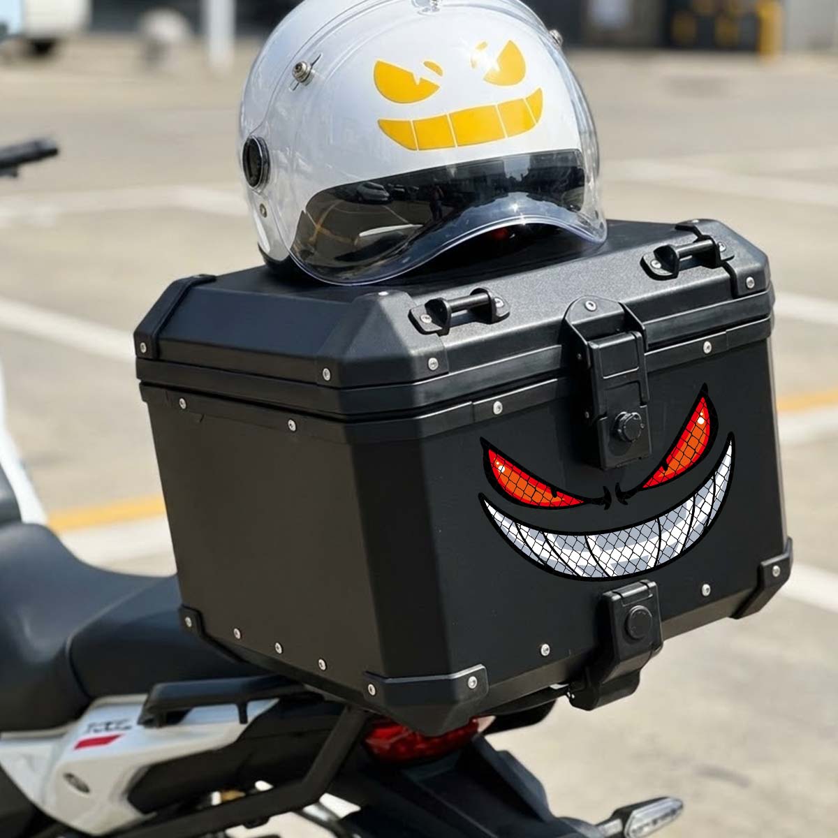Jdm demônio olhos gengar adesi - Scooter Helmet Set avaliação e preço