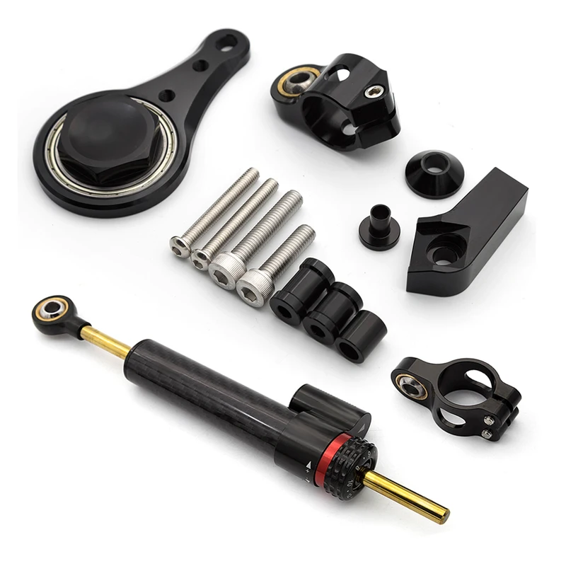 Para kawasaki ninja ZX-6R zx63 - Steering Damper Stabilizer Kit Cnc avaliação e preço