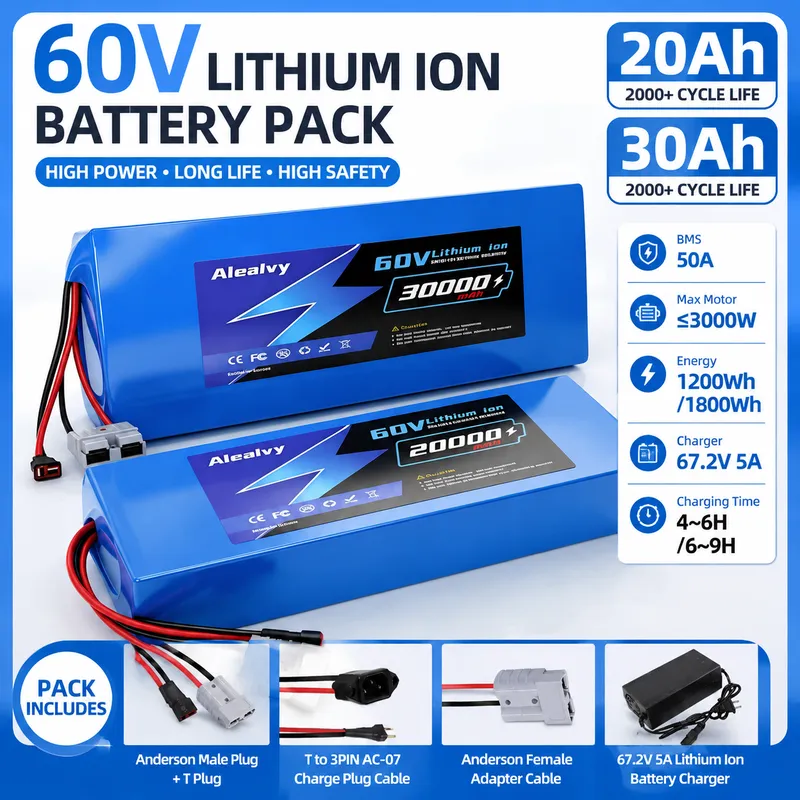 Bateria de lítio 21700 de 60V  - 60V 30Ah 21700 Battery Pack avaliação e preço