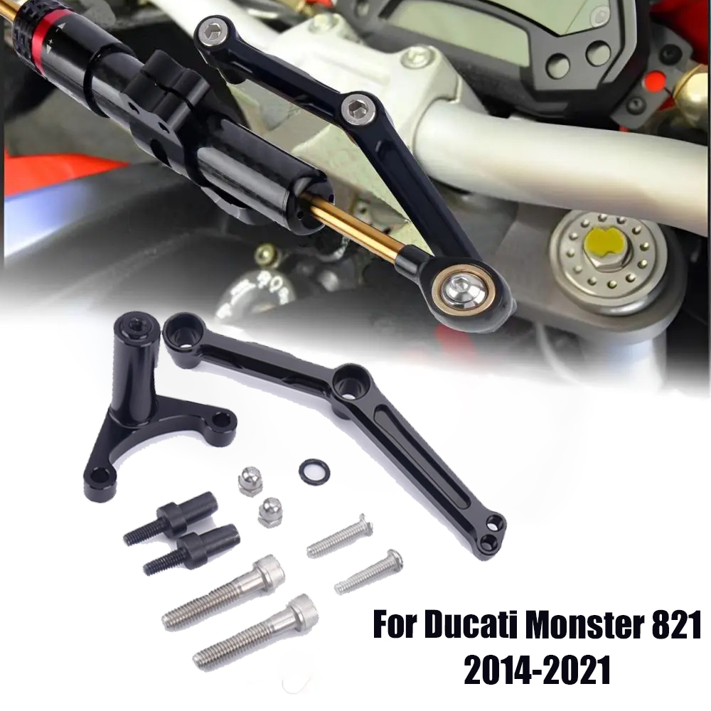 Acessório da motocicleta cnc a - Steering Damper Stabilizer Kit Cnc avaliação e preço